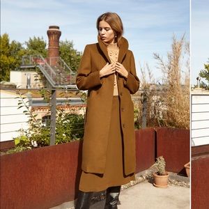 Aritzia Long Cocoon Coat